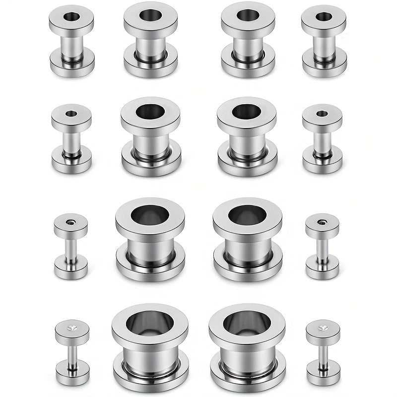 16-piece ear expansion set, available in multiple colors