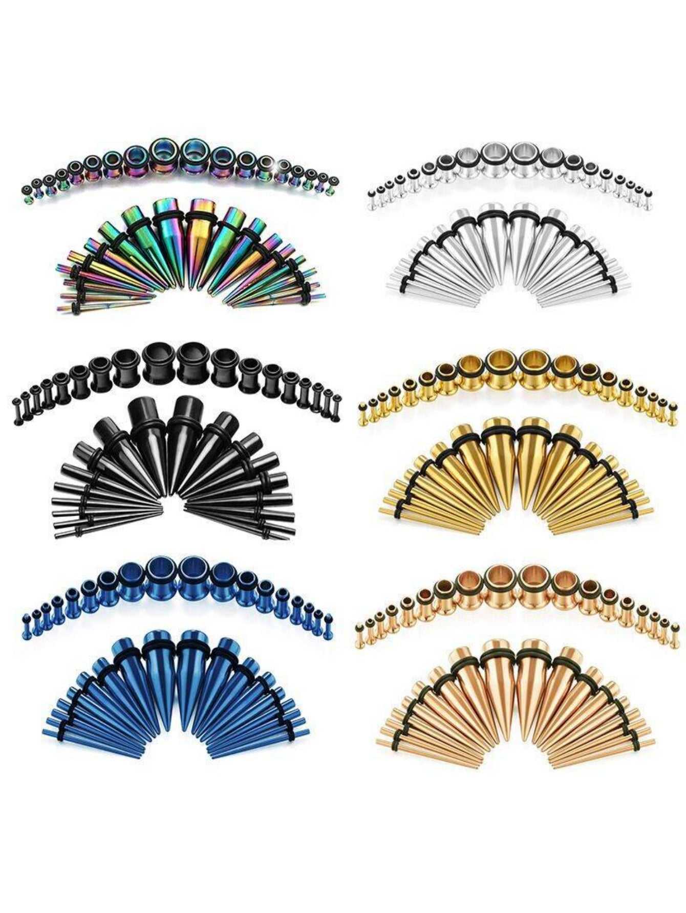 36-piece earring ear expansion set, multiple colors available